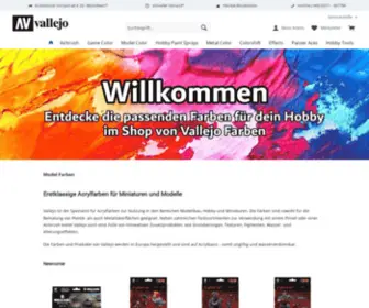 Vallejo-Farben.de(Ihre Spezialisten für Acrylfarben) Screenshot