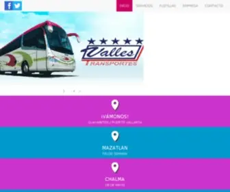 Vallestransportes.com.mx(Valles Transportes) Screenshot