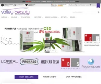Valley-Beauty.com(Professional Hair Care and Skin Care Products Online) Screenshot