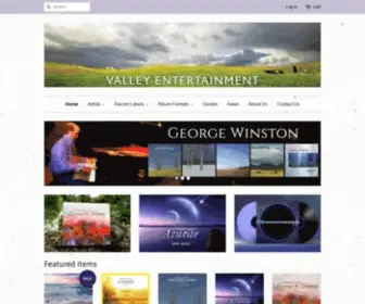 Valley-Entertainment.com(Valley Entertainment and Hearts of Space Records) Screenshot