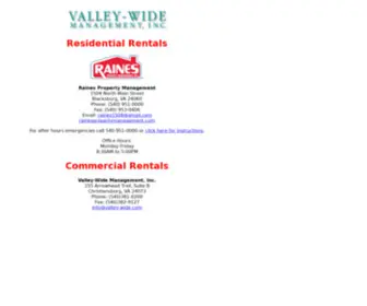 Valley-Wide.com(Valley-Wide Management) Screenshot