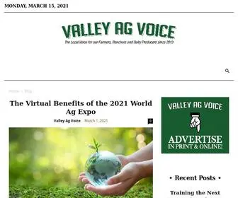 ValleyagVoice.com(Valley Ag Voice) Screenshot