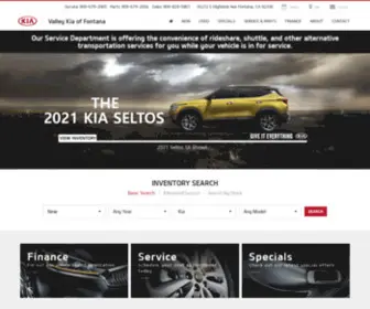 Valleyautocenter.com(Valley Kia of Fontana) Screenshot