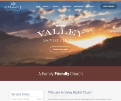 Valleybaptist.com(Valley Baptist Church) Screenshot