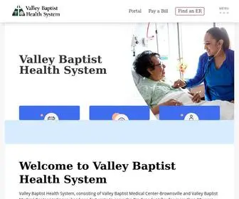 Valleybaptist.net(Valley Baptist Medical Center in Harlingen & Brownsville TX) Screenshot