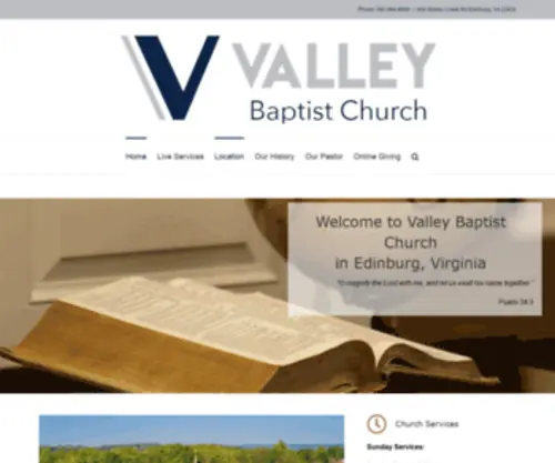 Valleybaptistchurch.net(Valley Baptist Church) Screenshot