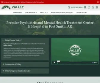 Valleybehavioral.com(Fort Smith's Psychiatric & Mental Health Treatment Center) Screenshot