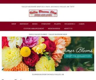 Valleyblossomshop.com(Pauls Valley Florist) Screenshot