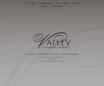 Valleychamberchorale.org(The Valley Chamber Chorale) Screenshot