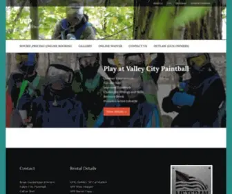 Valleycitypaintball.com(Cleveland's Best Paintball Field) Screenshot