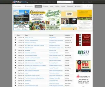 Valleyevents.ca(Annapolis Valley Events) Screenshot