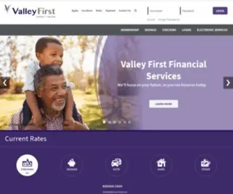 Valleyfirstcu.org(Valley First Credit Union) Screenshot