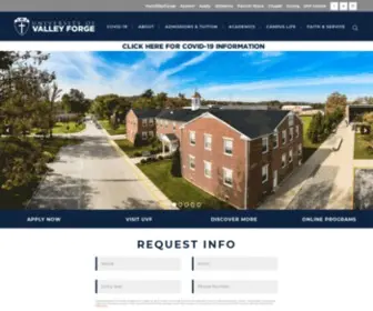 Valleyforge.edu(University of Valley Forge) Screenshot