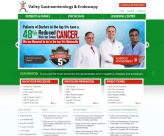 Valleygi.com(Valley Gastroenterology & Endoscopy) Screenshot