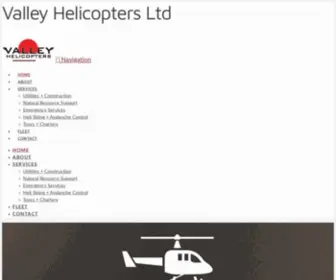 Valleyhelicopters.ca(Valley Helicopters Ltd) Screenshot