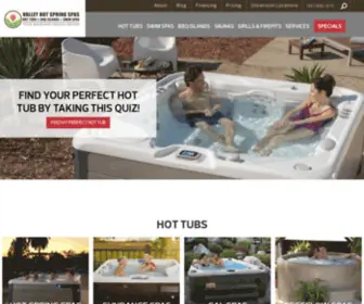 Valleyhotspringspas.com(Valley Hot Spring Spas and BBQ Islands) Screenshot