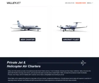 Valleyjet.com(Private jet charter Scottsdale) Screenshot