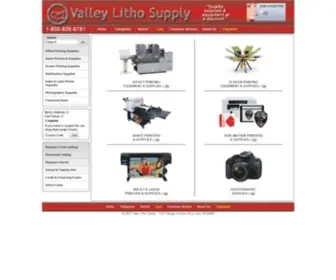 Valleylitho.com(Valley Litho Supply) Screenshot