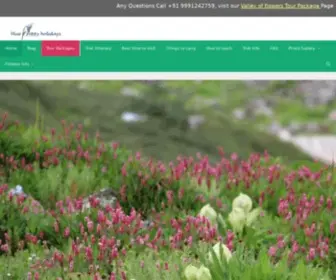 Valleyofflowers.info(Valley of Flowers National Park) Screenshot