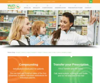 Valleyofthesunpharmacy.com(Valley of the Sun Pharmacy) Screenshot