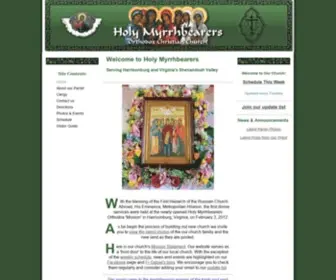 Valleyorthodox.org(Holy Myrrhbearers Orthodox Christian Church) Screenshot