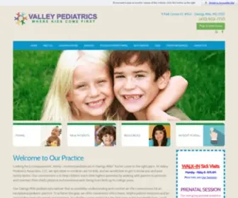 Valleypediatrics.com(Valley Pediatrics Associates) Screenshot
