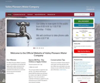 Valleypioneerswater.com(Valley Pioneers Water Company) Screenshot