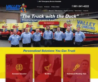 Valleyplumbing.com(Plumber Salt Lake City) Screenshot