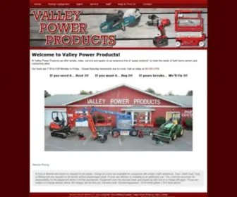 Valleypower.ca(Rentals, Sales, Service and Repairs) Screenshot