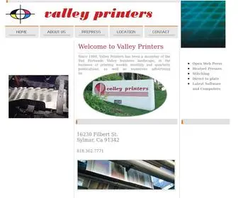 Valleyprinters.net(Valleyprinters) Screenshot