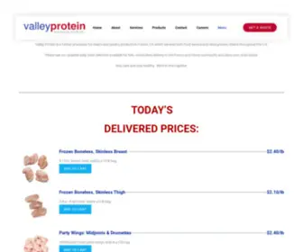 Valleyproteinfresno.com(Protein Processing Solutions) Screenshot