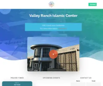Valleyranchmasjid.org(Valley Ranch Islamic Center) Screenshot