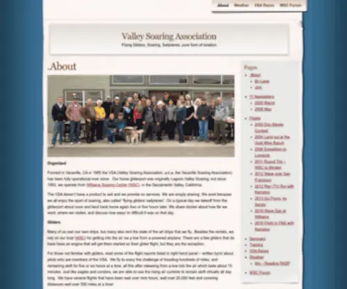 Valleysoaring.net(Valley Soaring Association) Screenshot