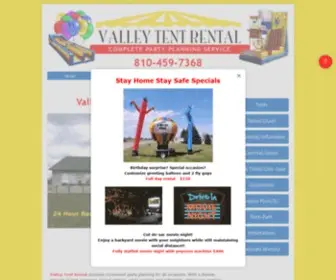 Valleytentrental.net(Party Rentals) Screenshot