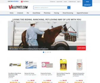 Valleyvet.com(Horse Supplies) Screenshot