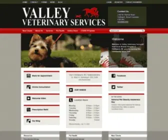 Valleyvetservices.com(Valley Veterinary Services) Screenshot