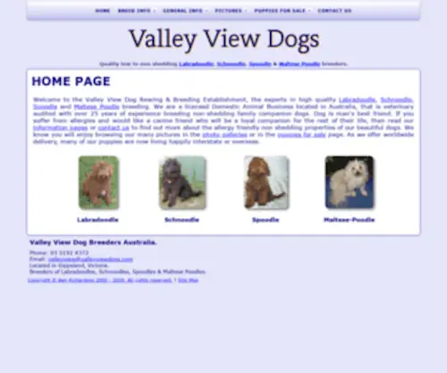 Valleyviewdogs.com(Valley View Dogs) Screenshot