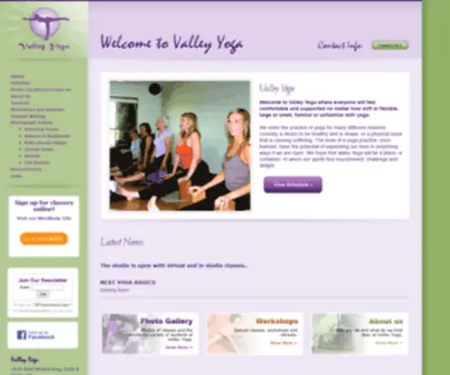 Valleyyoga.net(Valley Yoga) Screenshot