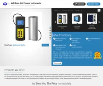 Valliaquaprocess.com(Valli Aqua And Process Instruments) Screenshot