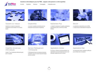 Valmax.ca(Valmax Solutions) Screenshot