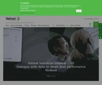 Valmet.com(Technologies, services and automation to pulp, energy and paper industries) Screenshot