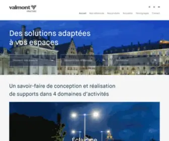 Valmont-France.com(Candélabres éclairage public) Screenshot