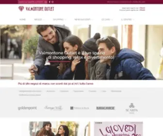 Valmontoneoutlet.com(Valmontone Outlet Roma) Screenshot