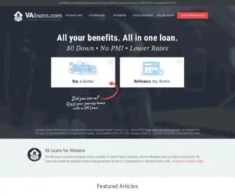 Valoans.com(VA Loans) Screenshot