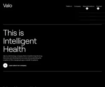 Valohealth.com(This is Intelligent Health) Screenshot