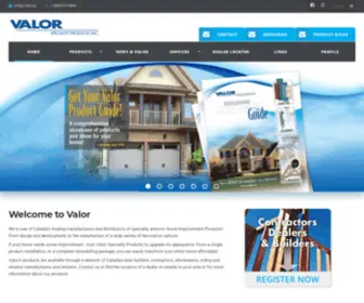 Valor.ca(Custom PVC Millwork) Screenshot