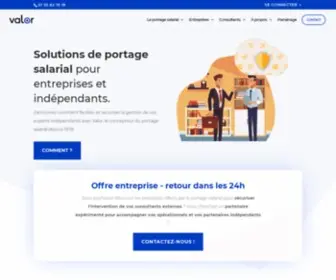 Valor.fr(Le portage salarial par Valor Consultants) Screenshot