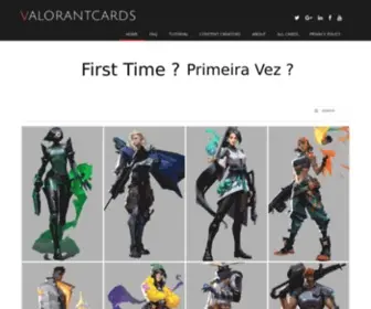 Valorantcards.com(Valorant cards) Screenshot