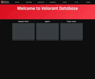 Valorantdatabase.com(Valorant Database) Screenshot