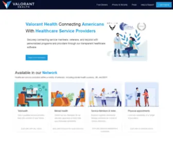 Valoranthealth.com(Valorant Health) Screenshot